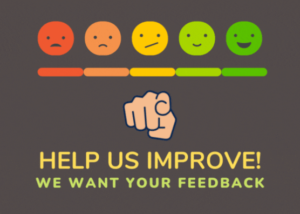 Your feedback is important to us